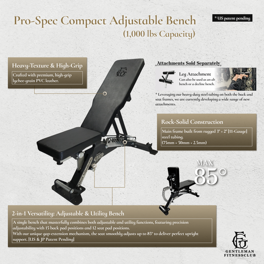 Compact Dual Adjustable Bench