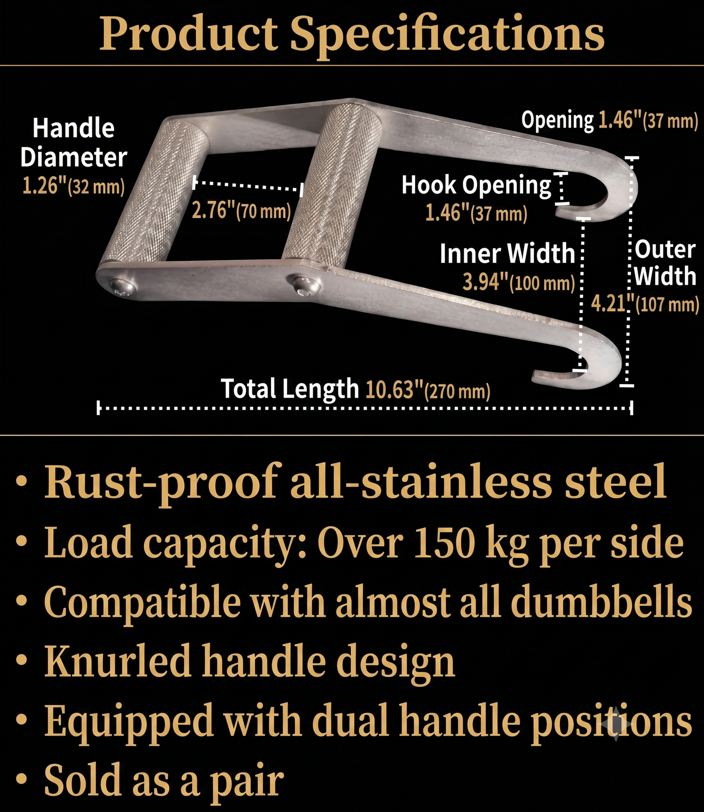 GFC Diverse Dumbbell Handle "DD Handle"